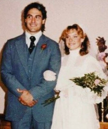 Stephanie Windham with her husband.